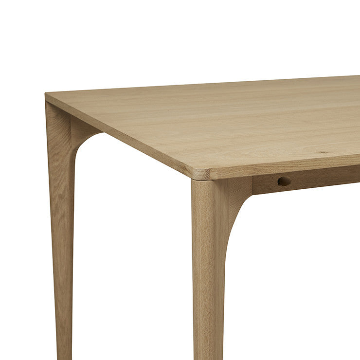 Huxley Curve Dining Table 3000mm Natural