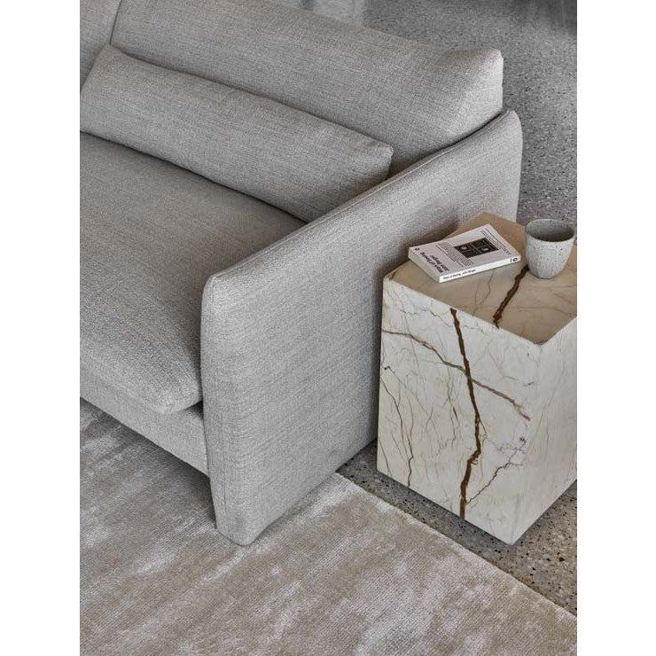 Sidney Peak Three Seater Sofa Caper Velvet