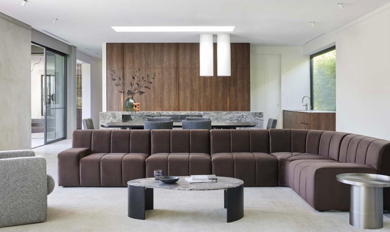 Juno Channel Right Arm Sofa Grey Speckle