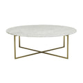 Elle Luxe Marble Coffee Table Gold Leg