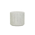 Elle Block Round Side Table White