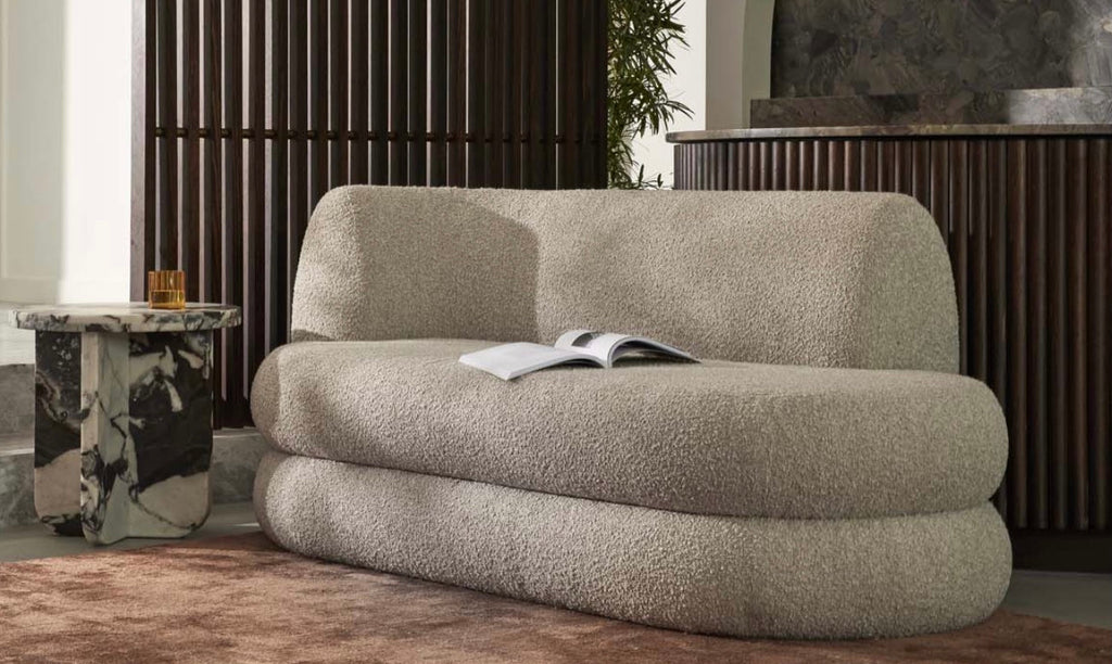Vera Daybed Left Oat Sherpa
