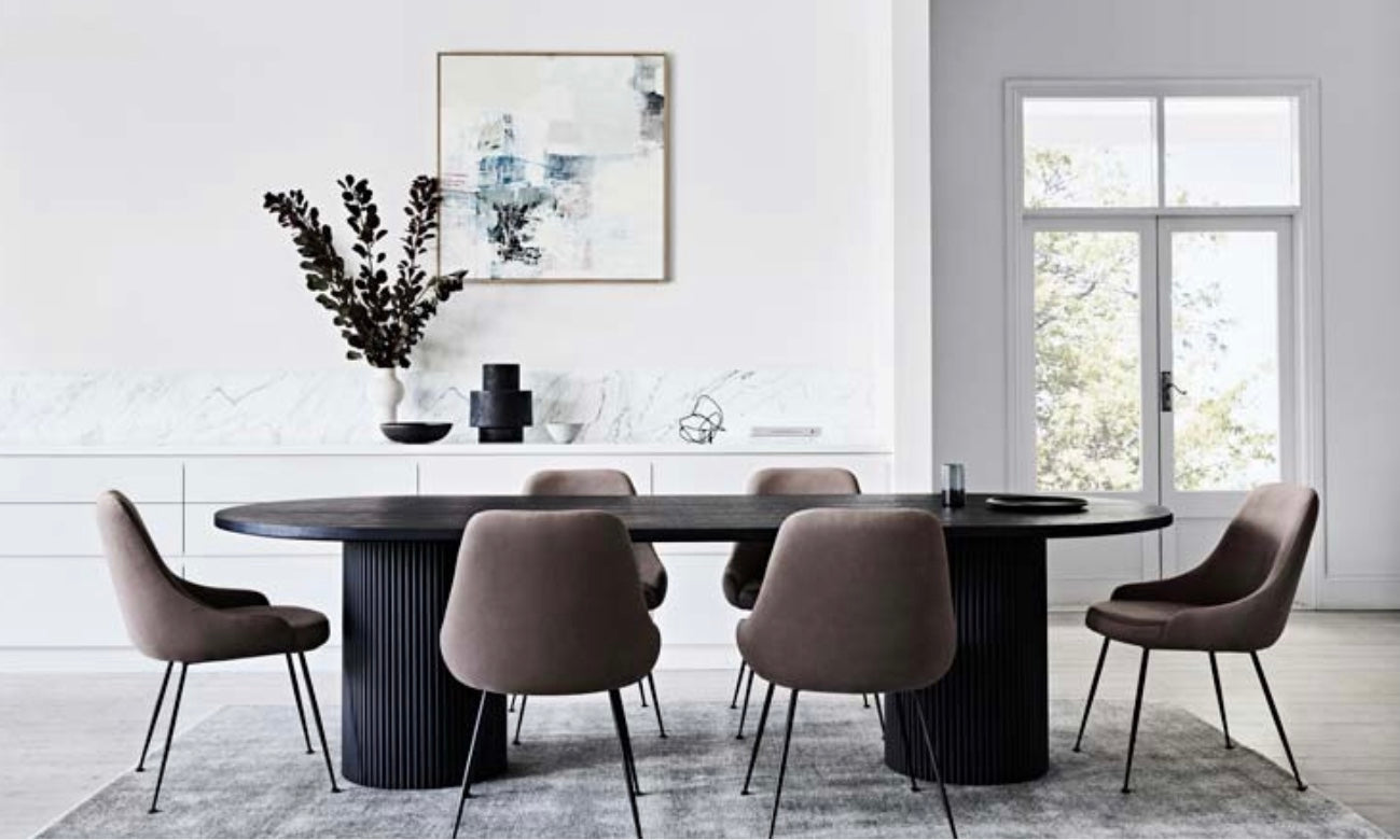 Benjamin Ripple Dining Table Natural 2800mm