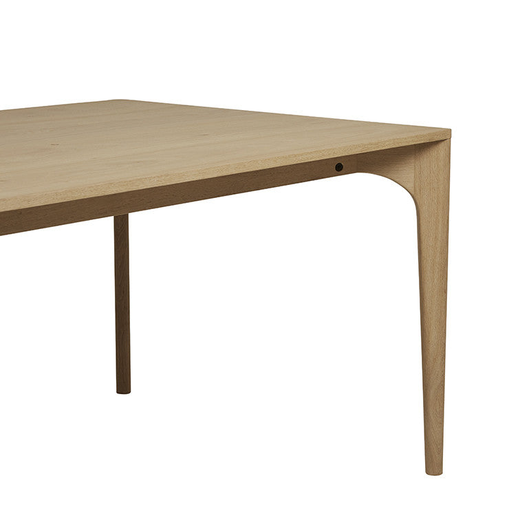 Huxley Curve Dining Table 2200mm Natural