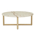Camille Coffee Table Brown Vein Marble