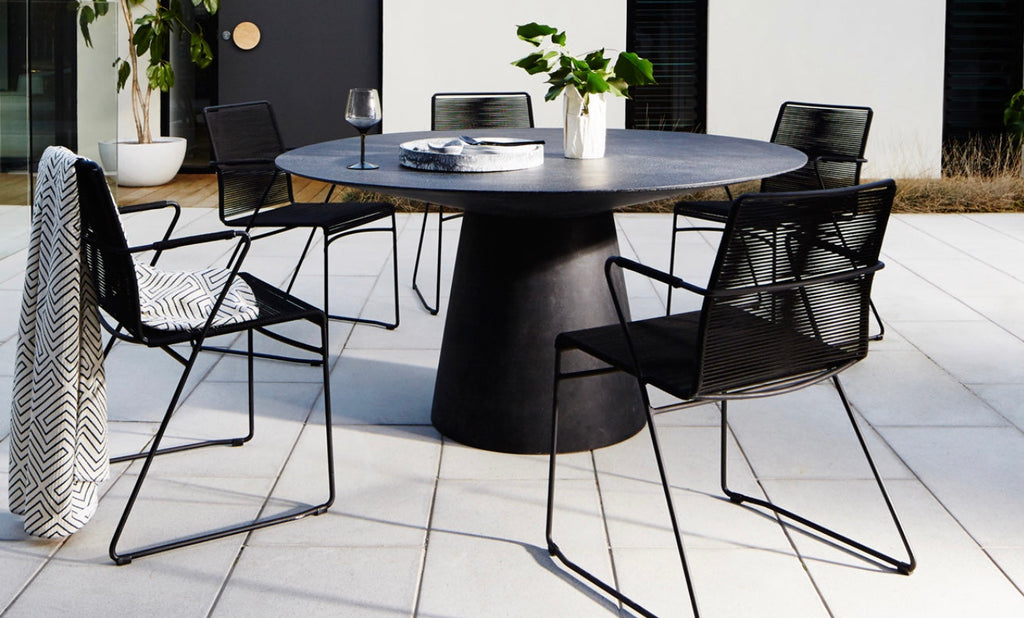 Livorno Dining Table Four Seater Grey Speckle