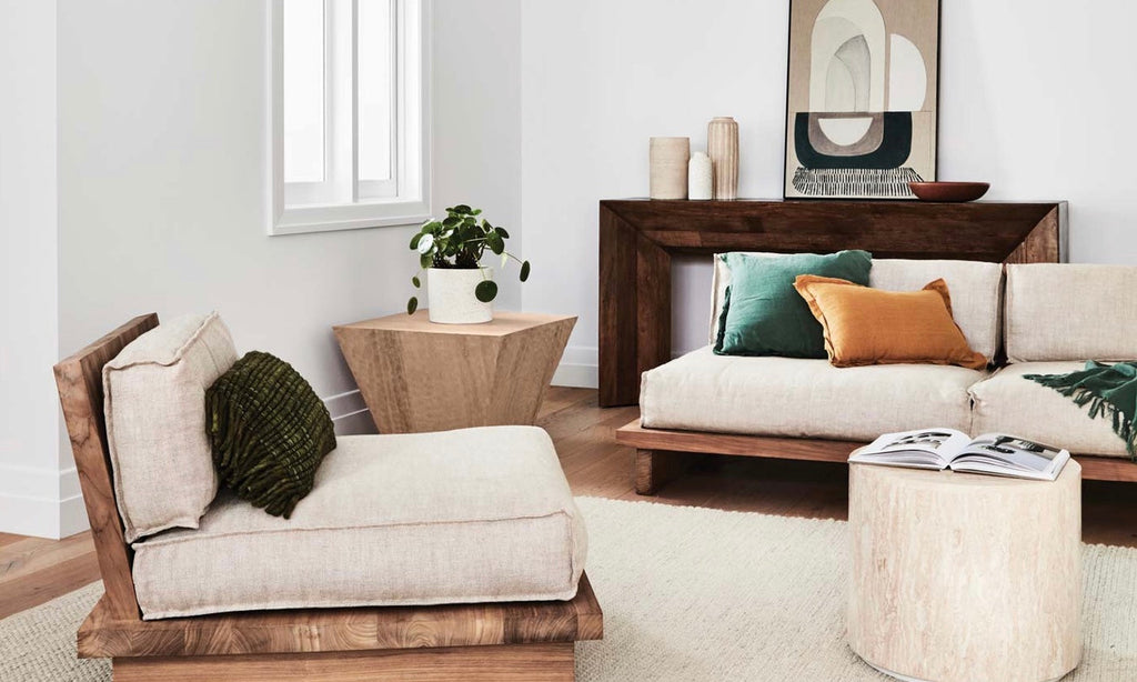 Elle Block Round Side Table Natural