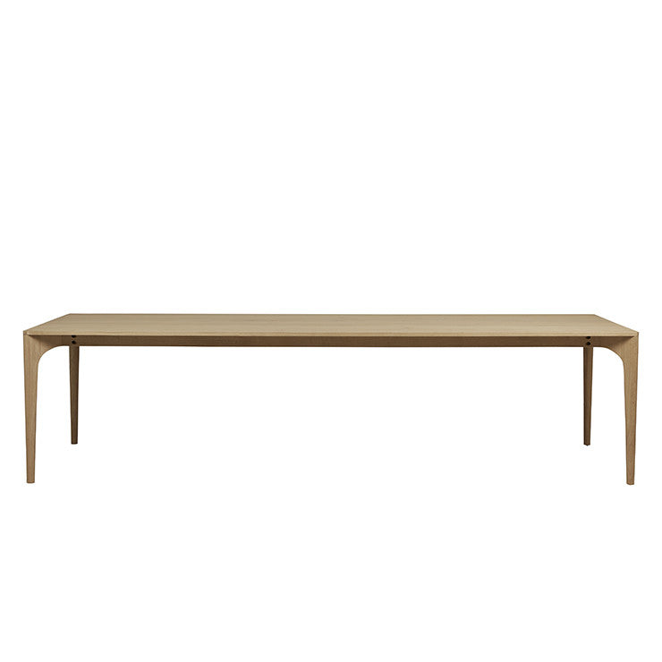 Huxley Curve Dining Table 3000mm Natural