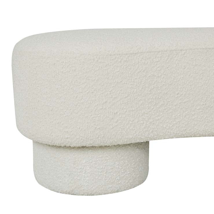 Zola Bench Seat Chalk Boucle