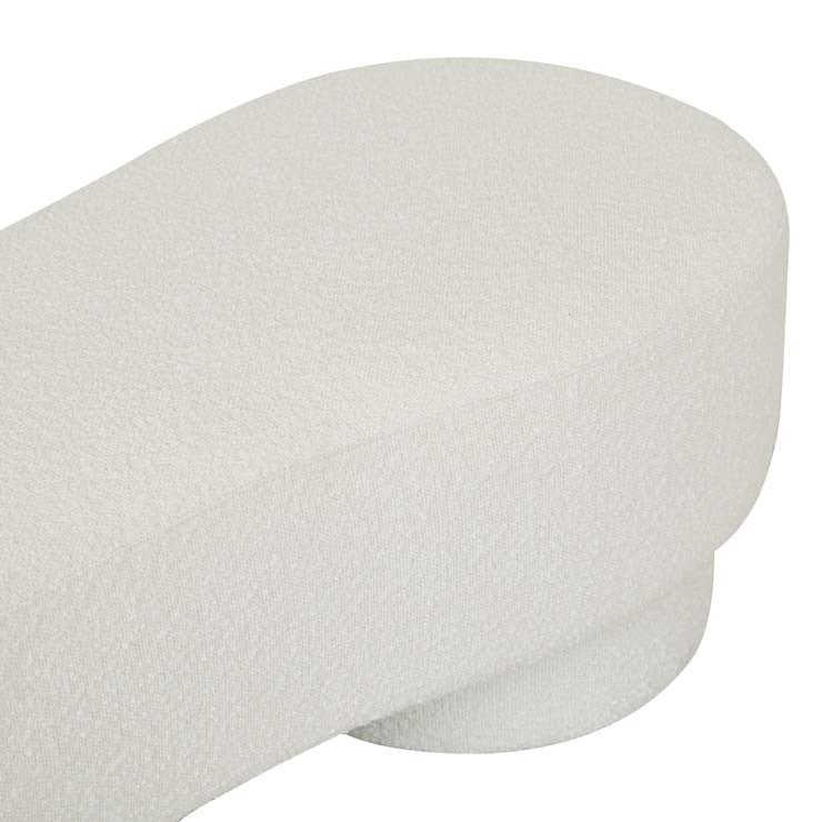 Zola Bench Seat Chalk Boucle