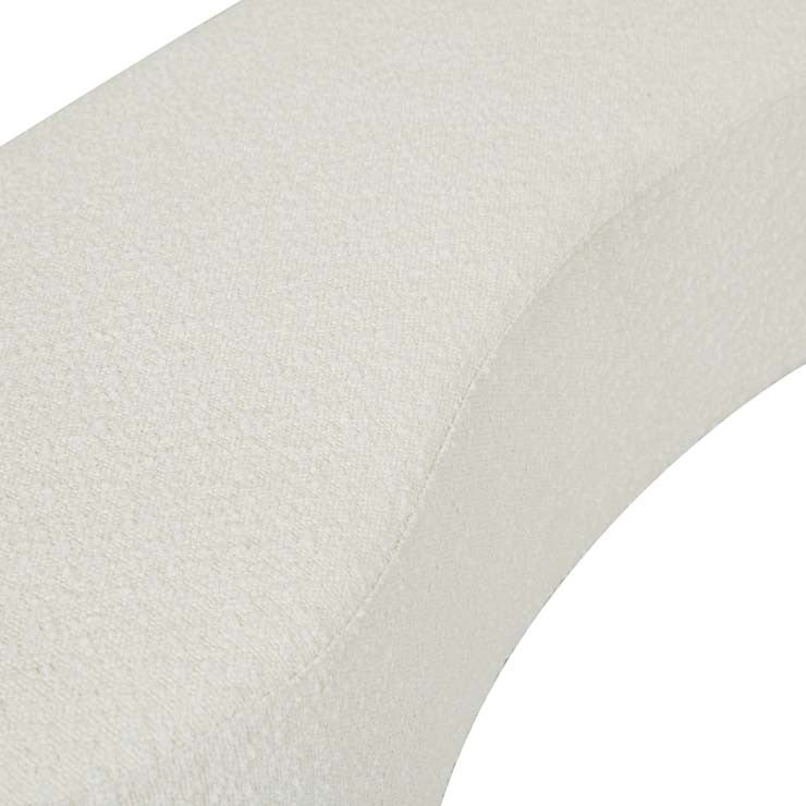 Zola Bench Seat Chalk Boucle