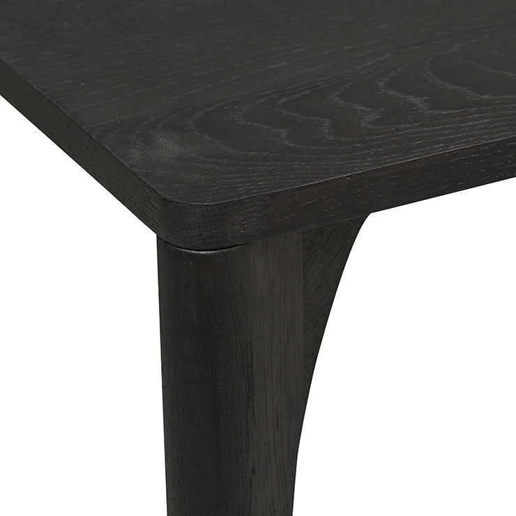 Huxley Curve Dining Table 3000mm Black