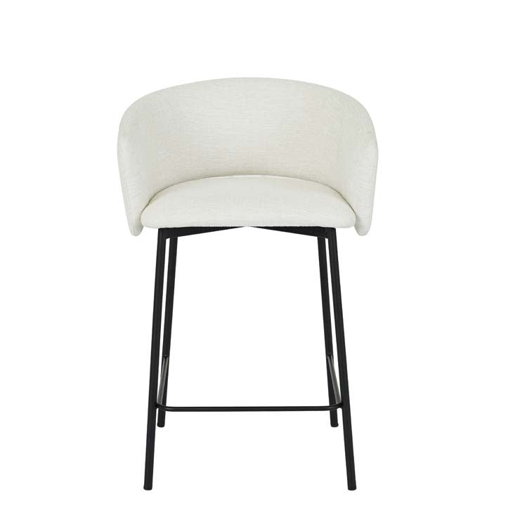 Asher Barstool Natural White Tweed