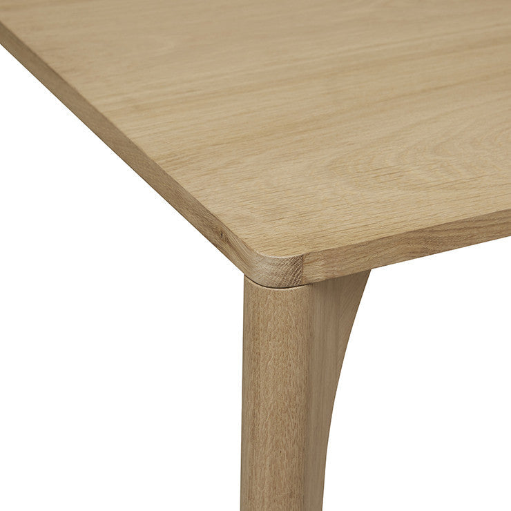 Huxley Curve Dining Table 3000mm Natural