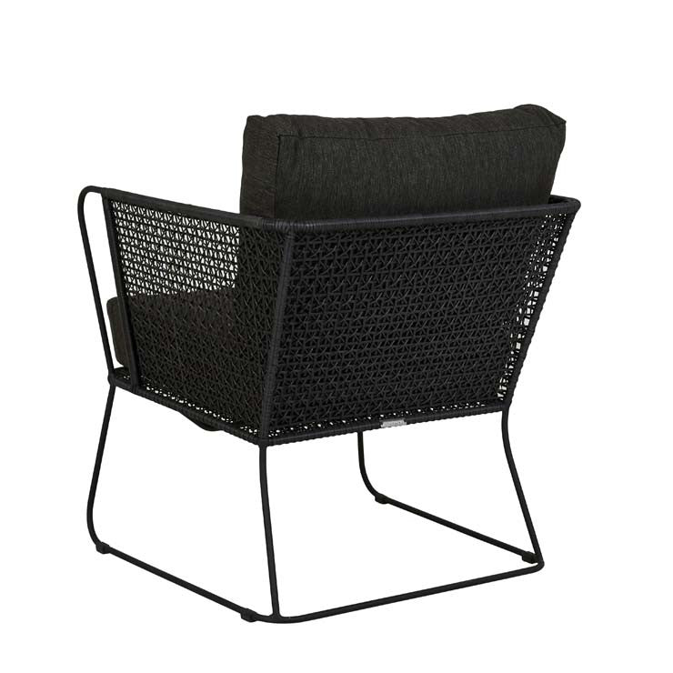 Cabana Sleigh Armchair Charcoal