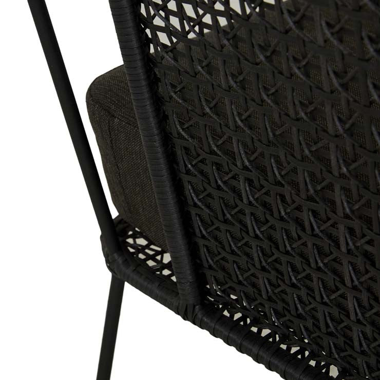 Cabana Sleigh Armchair Charcoal