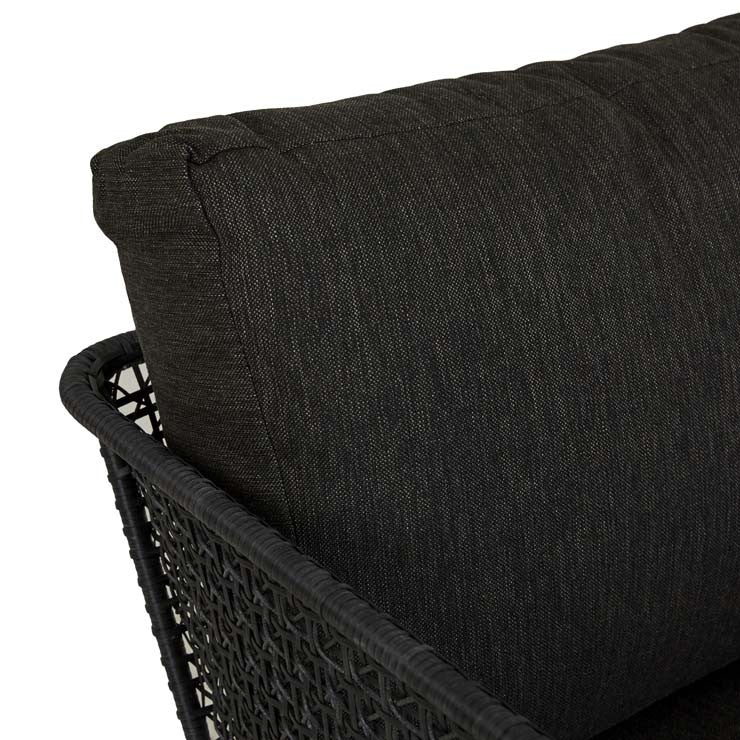 Cabana Sleigh Armchair Charcoal