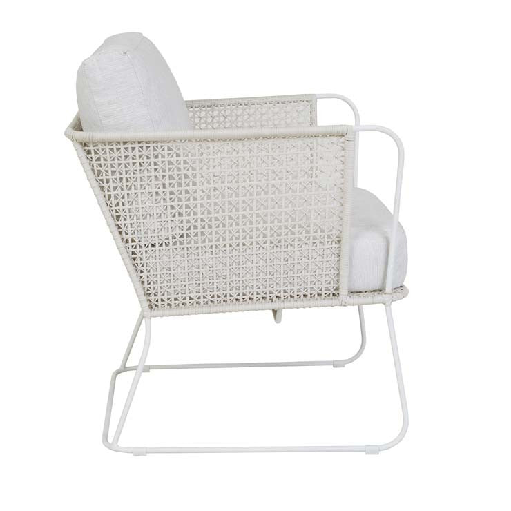 Cabana Sleigh Armchair Snow