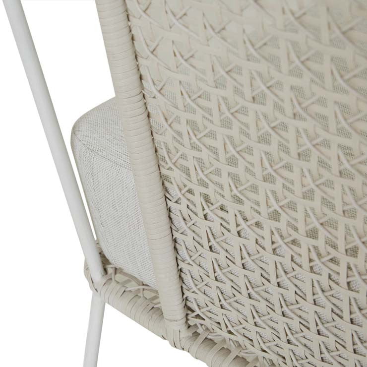 Cabana Sleigh Armchair Snow