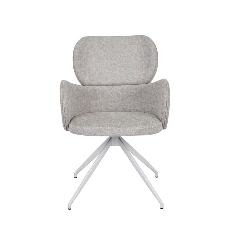 Edwin Spider Leg Office Chair Winter Grey