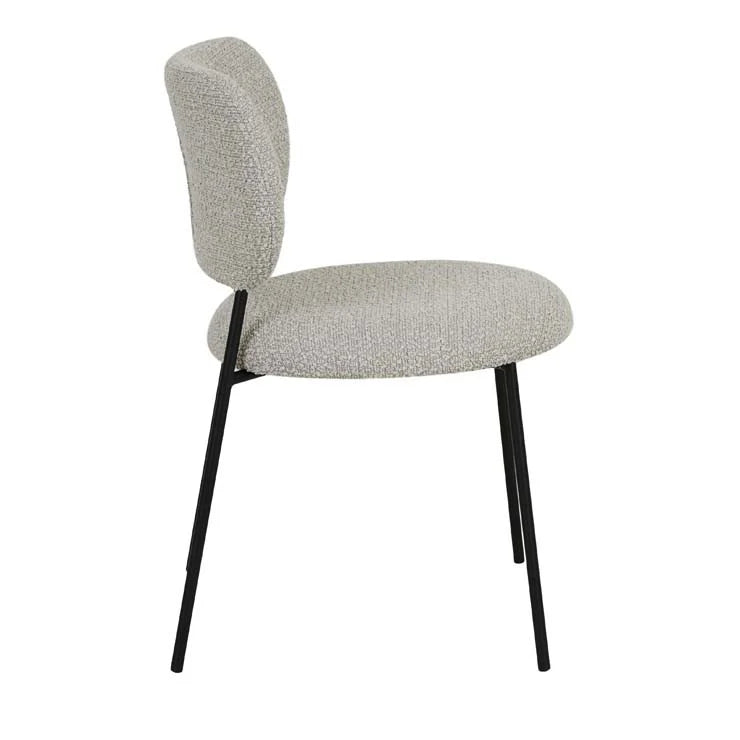 Miller Dining Chair Taupe Boucle