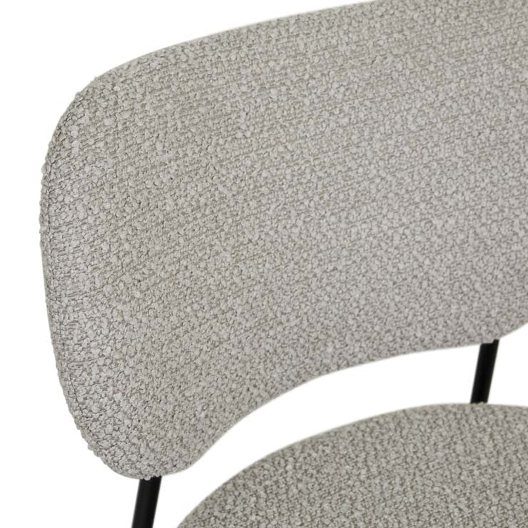 Miller Dining Chair Taupe Boucle