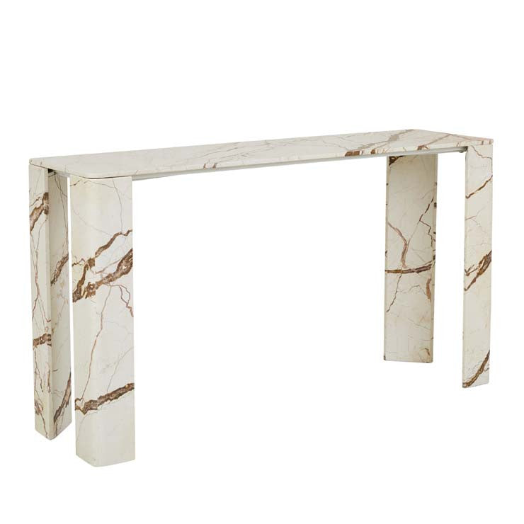 Atlas Slab Console Brown Vein