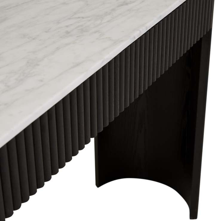 Benjamin Ripple Grand Marble Console Black