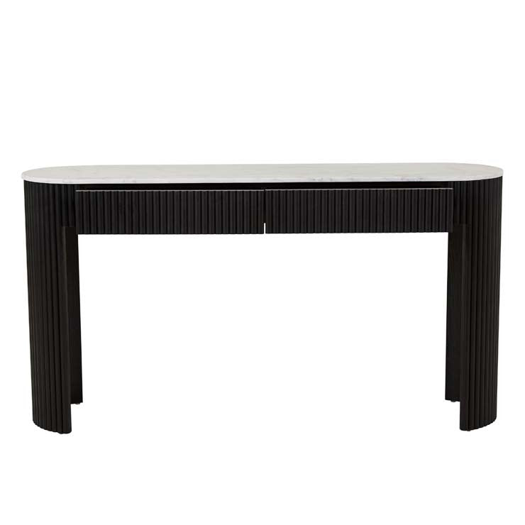 Benjamin Ripple Grand Marble Console Black