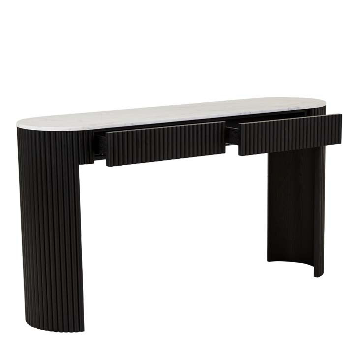 Benjamin Ripple Grand Marble Console Black