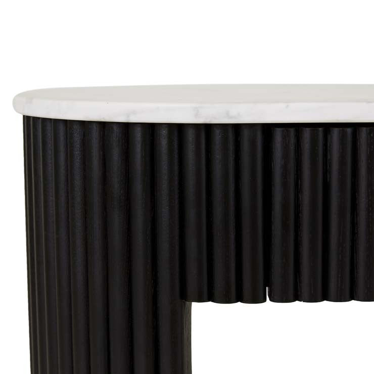 Benjamin Ripple Grand Marble Console Black