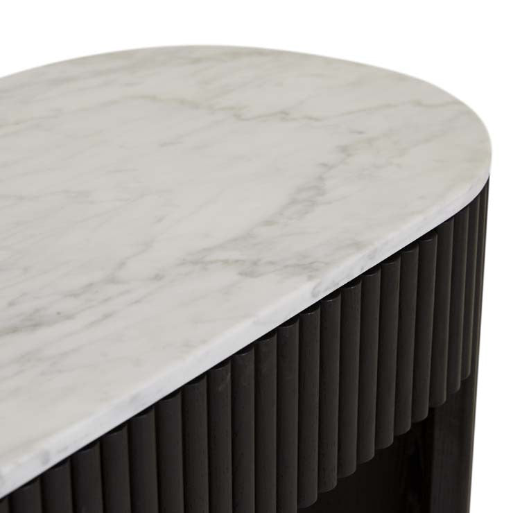 Benjamin Ripple Grand Marble Console Black