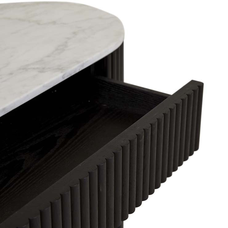 Benjamin Ripple Grand Marble Console Black