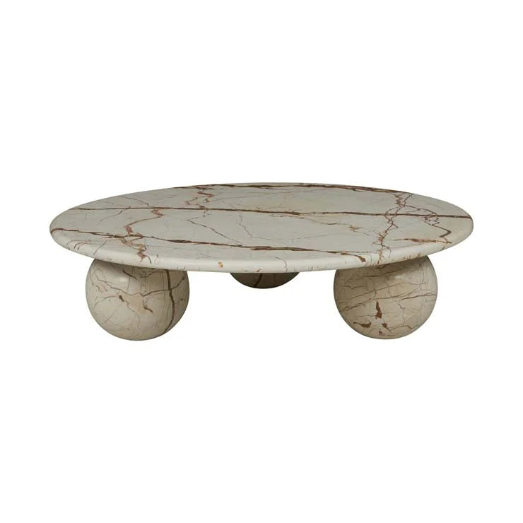Atlas Sphere Coffee Table Brown Vein