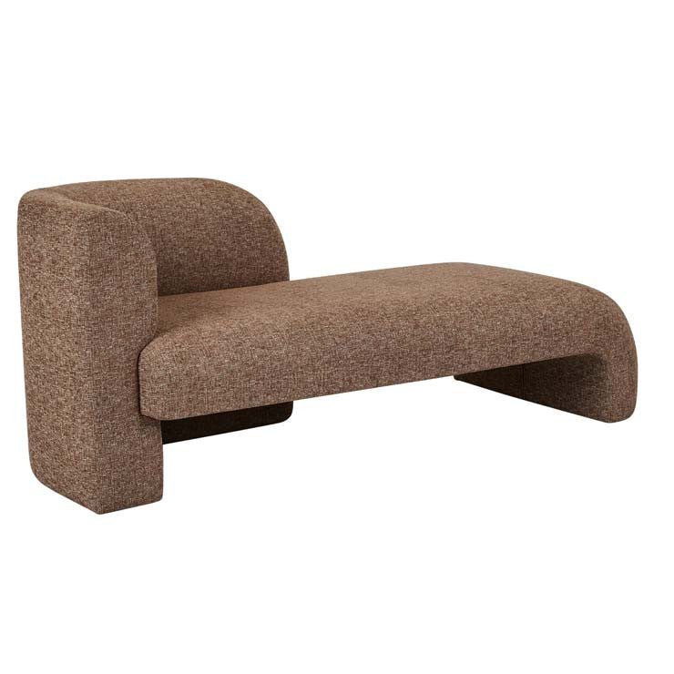 Aubury Day Bed Left Cinnamon Speck