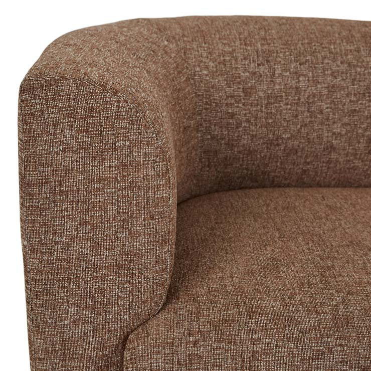 Aubury Day Bed Left Cinnamon Speck