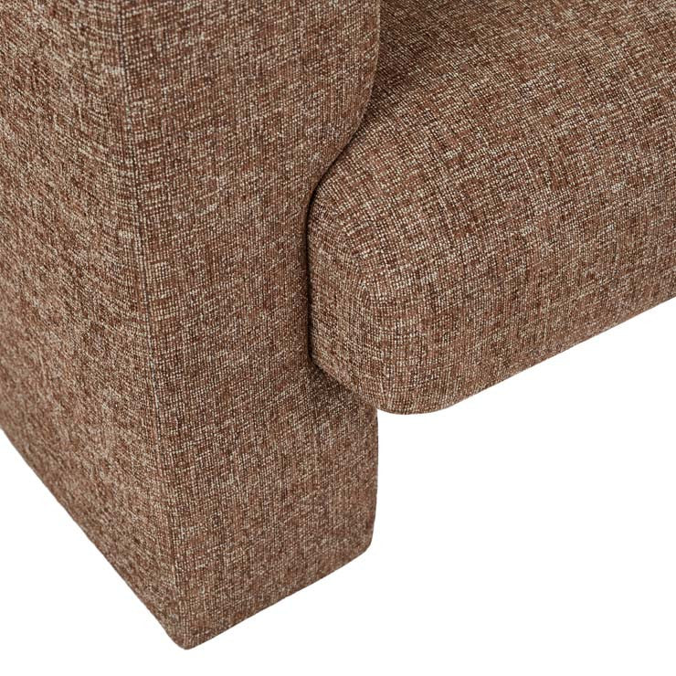 Aubury Day Bed Left Cinnamon Speck