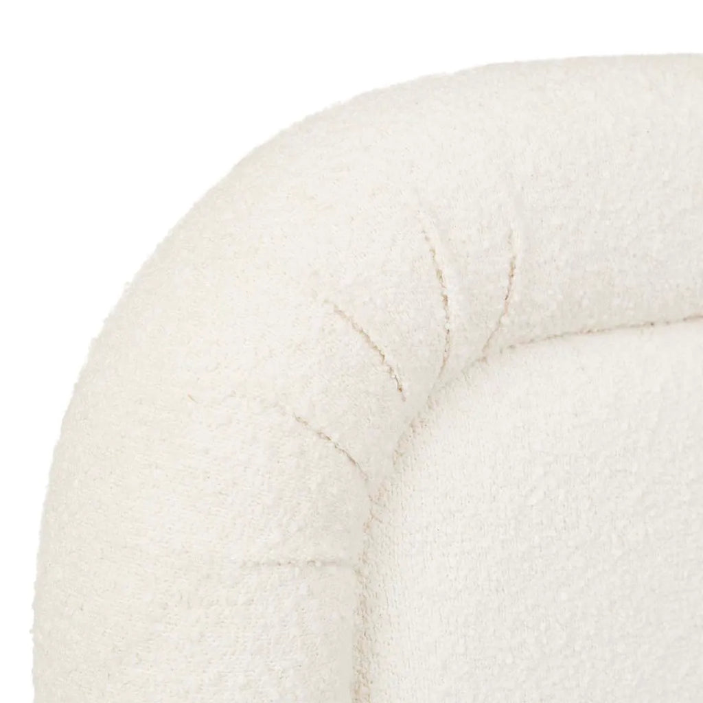 Almos Chubby Bedhead Queen Ivory Boucle