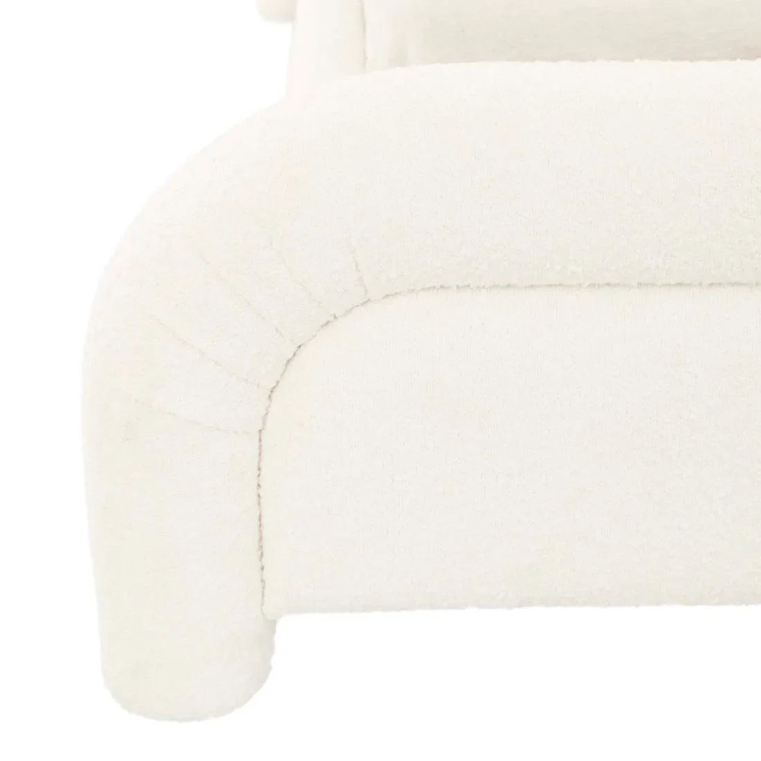 Almos Chubby Bed Queen Ivory Boucle