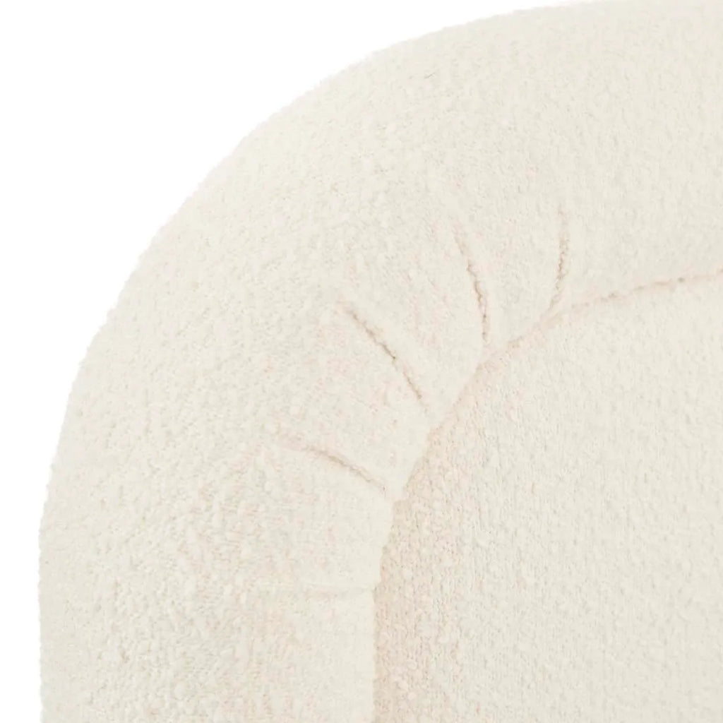 Almos Chubby Bed Queen Ivory Boucle