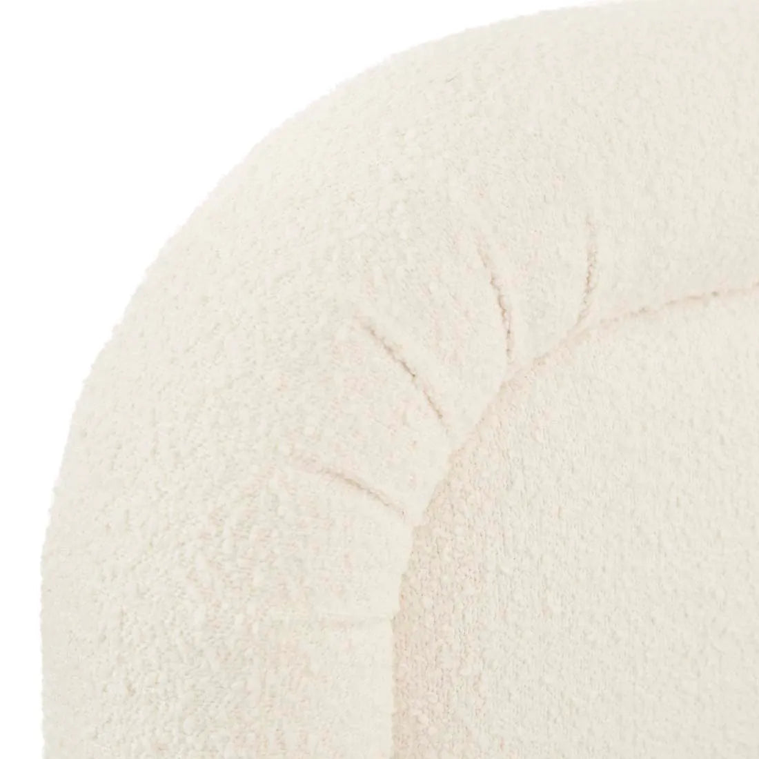 Almos Chubby Bed Queen Ivory Boucle