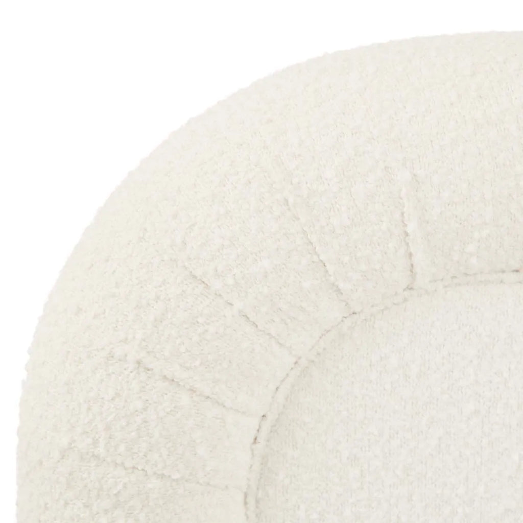 Almos Chubby Bed Queen Ivory Boucle