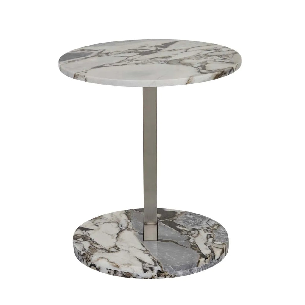 Amara Linear Side Table Ocean Marble
