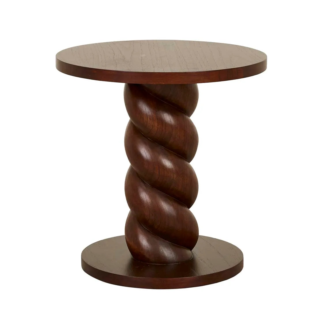 Trove Twist Side Table Chestnut