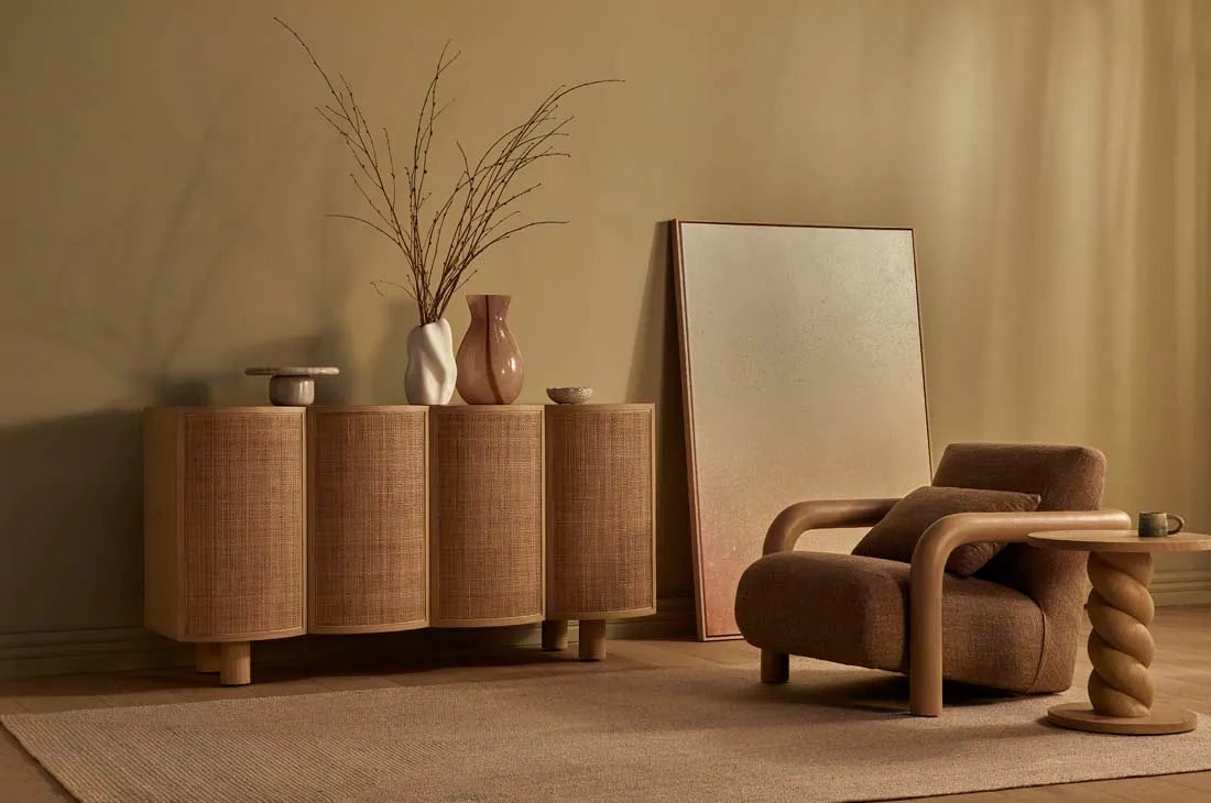 Trove Twist Side Table Natural