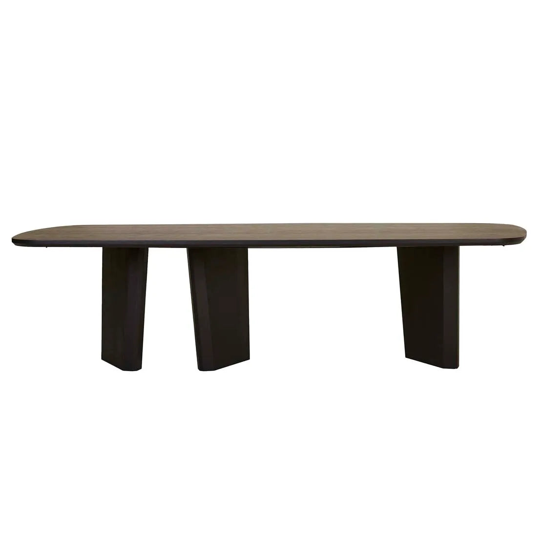 Jasper Asymmetric Dining Table Matt Black