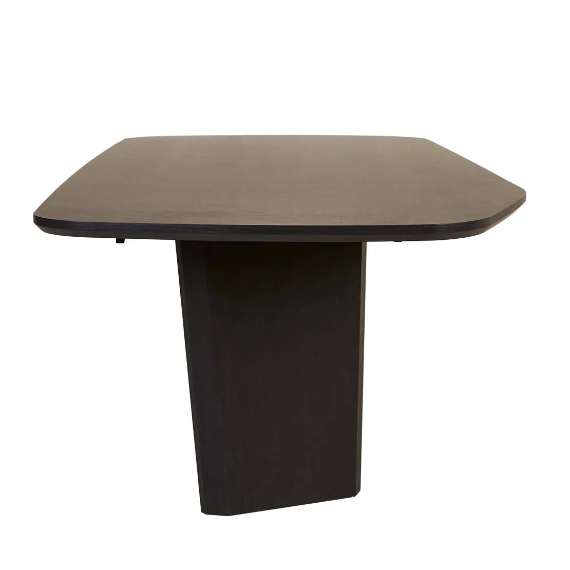 Jasper Asymmetric Dining Table Matt Black