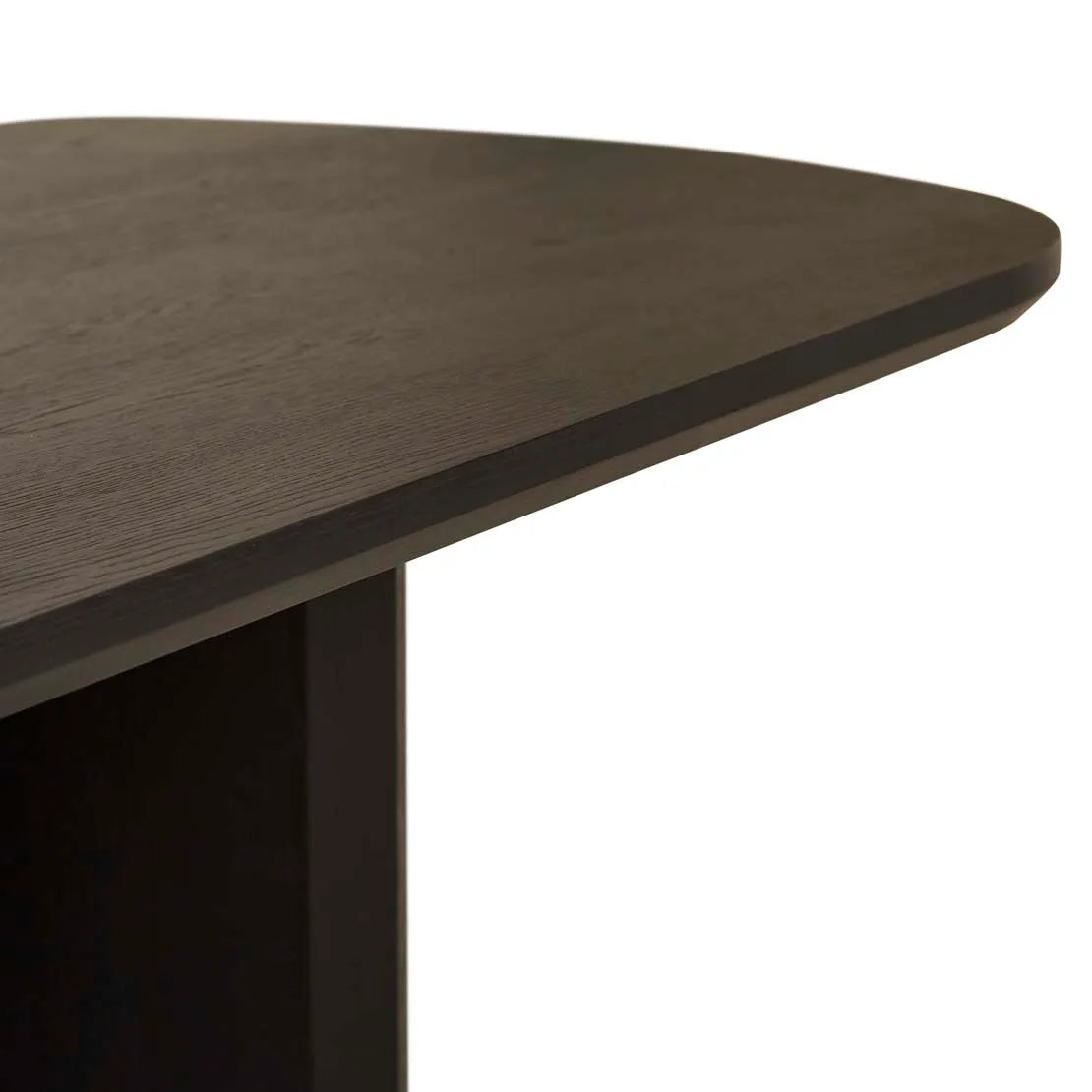 Jasper Asymmetric Dining Table Matt Black