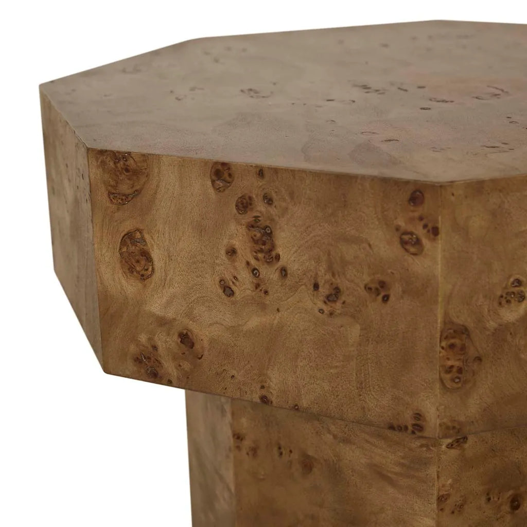Trove Burl Side Table Vintage