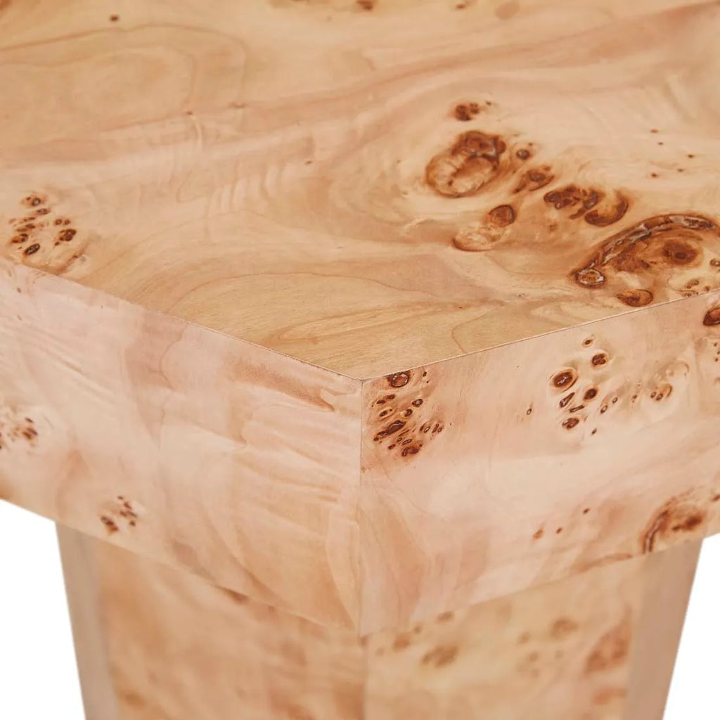Trove Burl Side Table Light